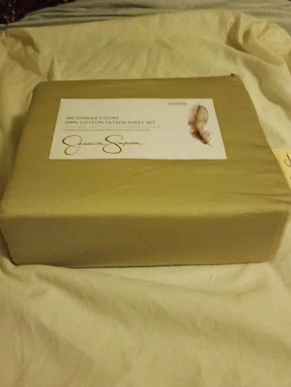 Jessica Simpson 300 thread count 100% cotton sateen sheet Set